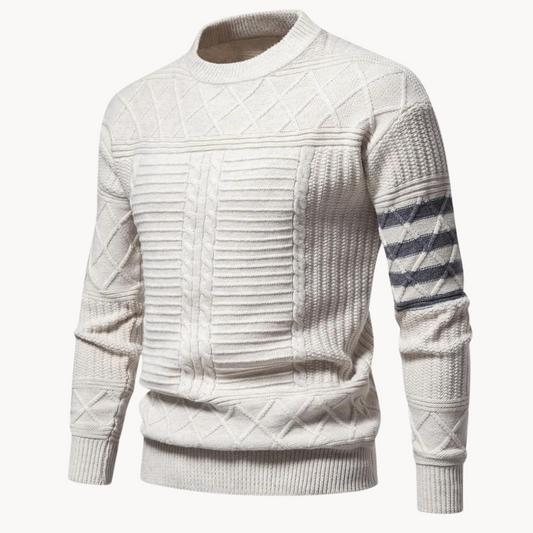 Men's Cable Knit Crewneck Sweater