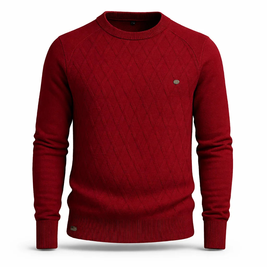 Men's Cable Knit Sweater Regular Fit