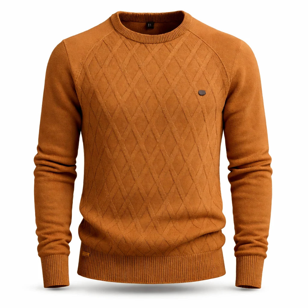 Men's Cable Knit Sweater Regular Fit