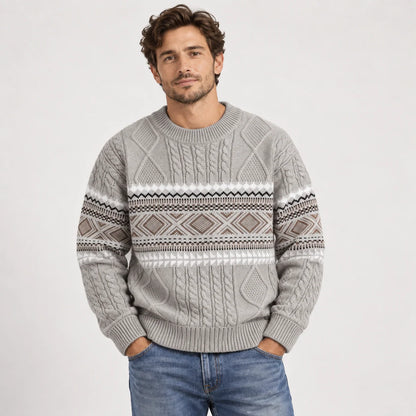 Men's Cable Knit Winter Sweater