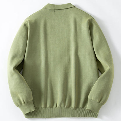 Men's Cardigan with Shirt Collar - Lightweight & Stylish