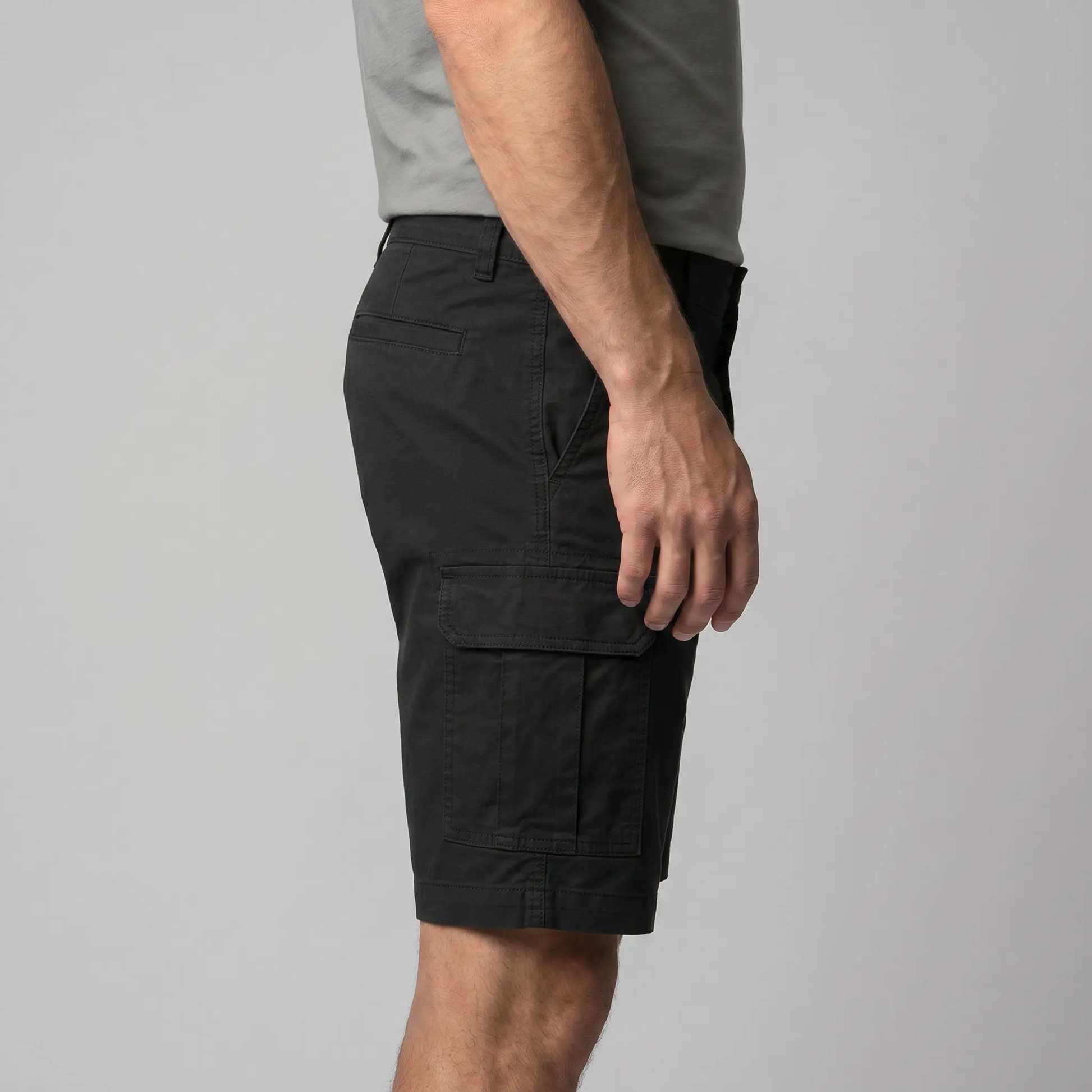 Men's Cargo Relaxed Fit Shorts with Multi-Pocket Design