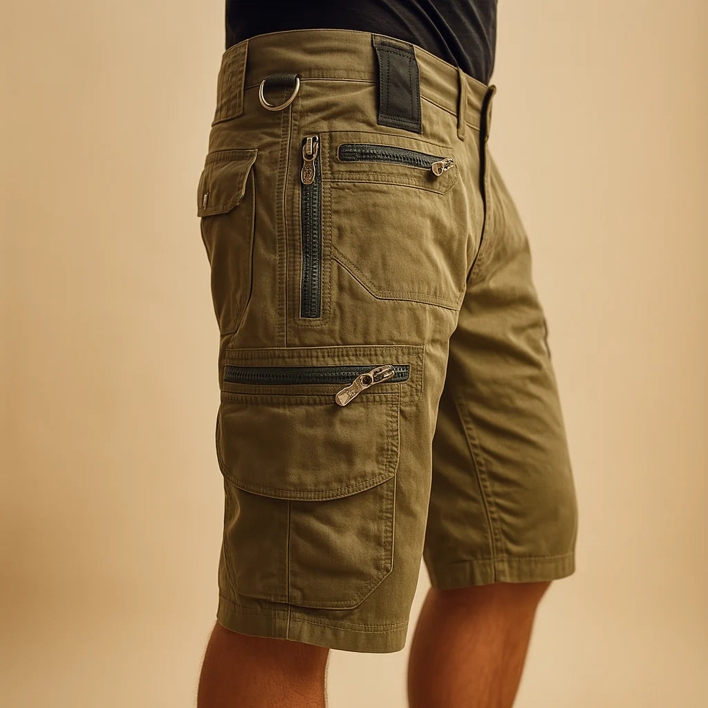 Men's Cargo Shorts with Multiple Pockets