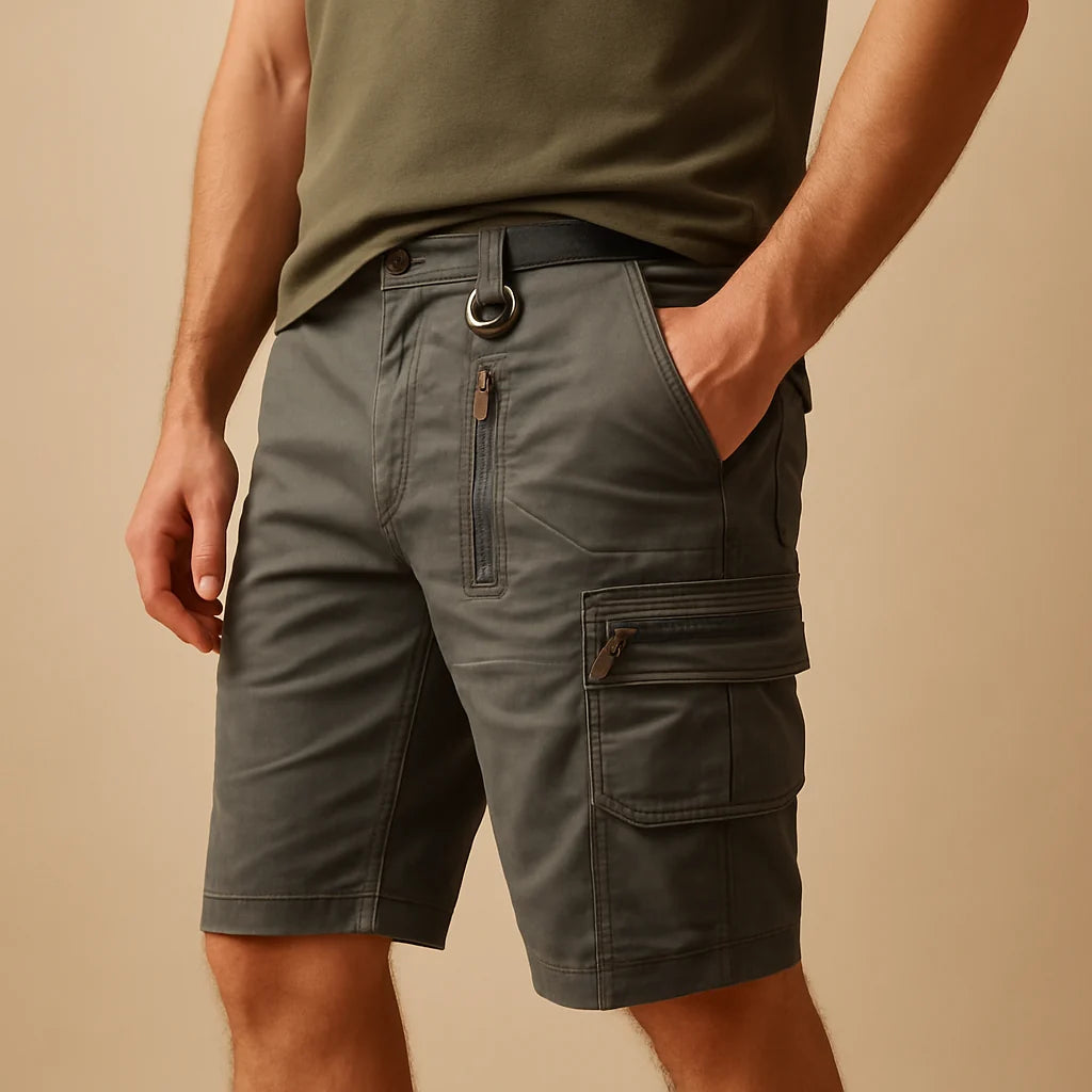 Men's Cargo Shorts with Multiple Pockets