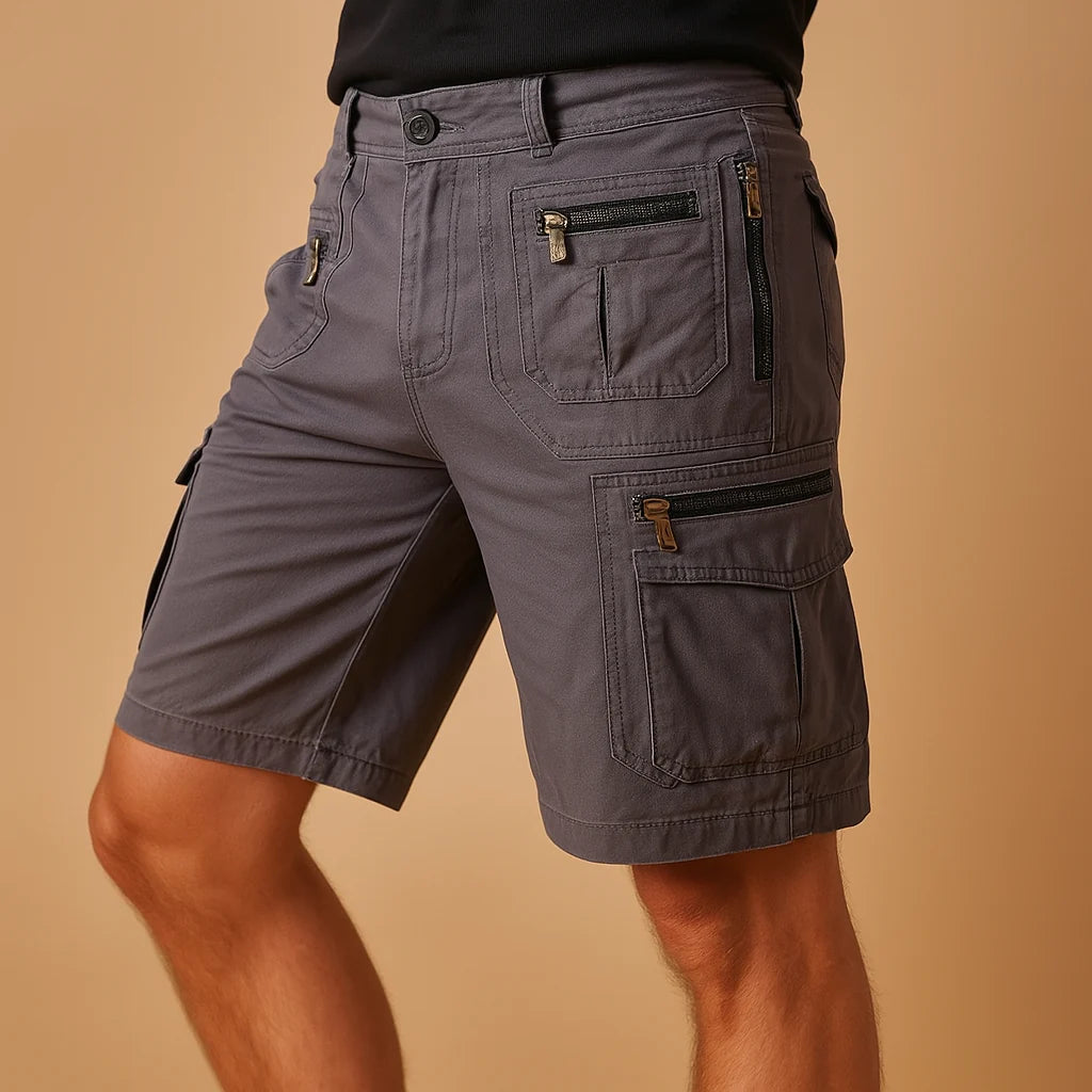 Men's Cargo Shorts with Multiple Pockets for Outdoor Activities