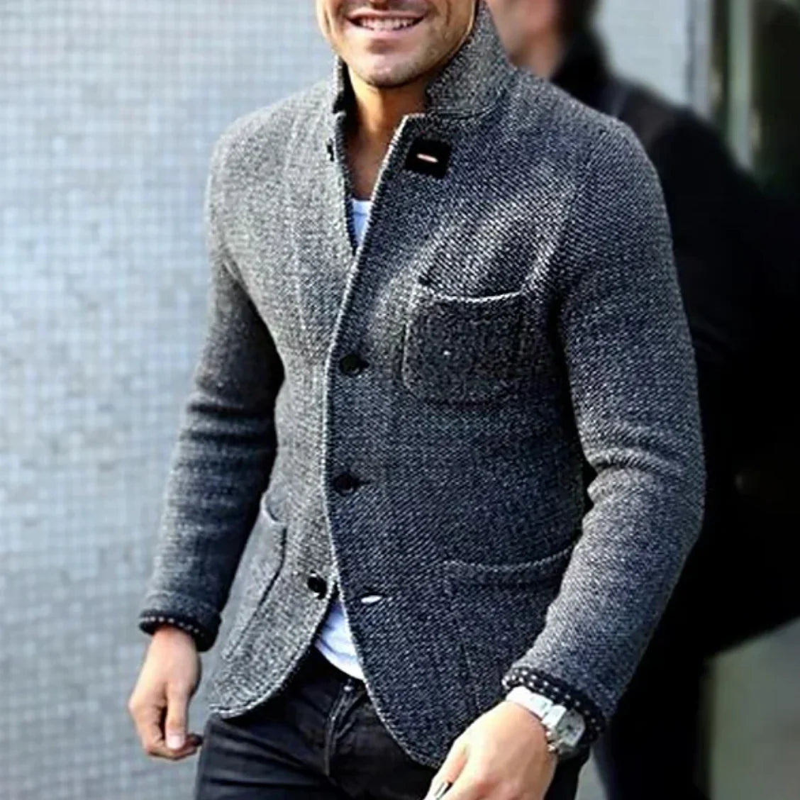 Men's Casual Blazer Jacket for Autumn