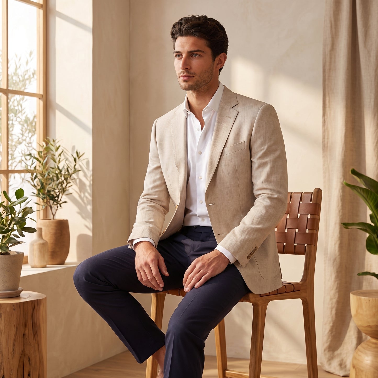 Men's Casual Blazer Jacket for Summer Style