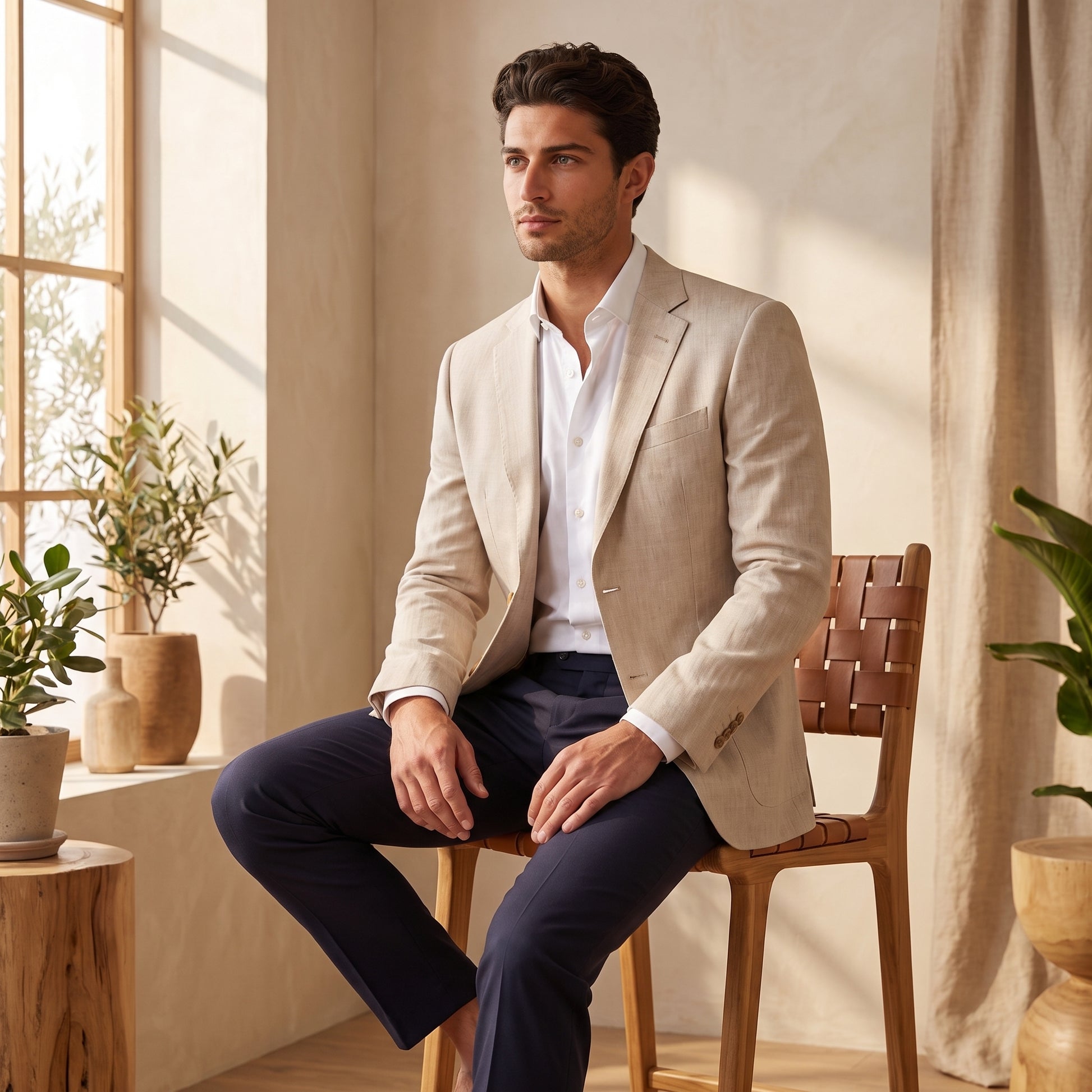 Men's Casual Blazer Jacket for Summer Style