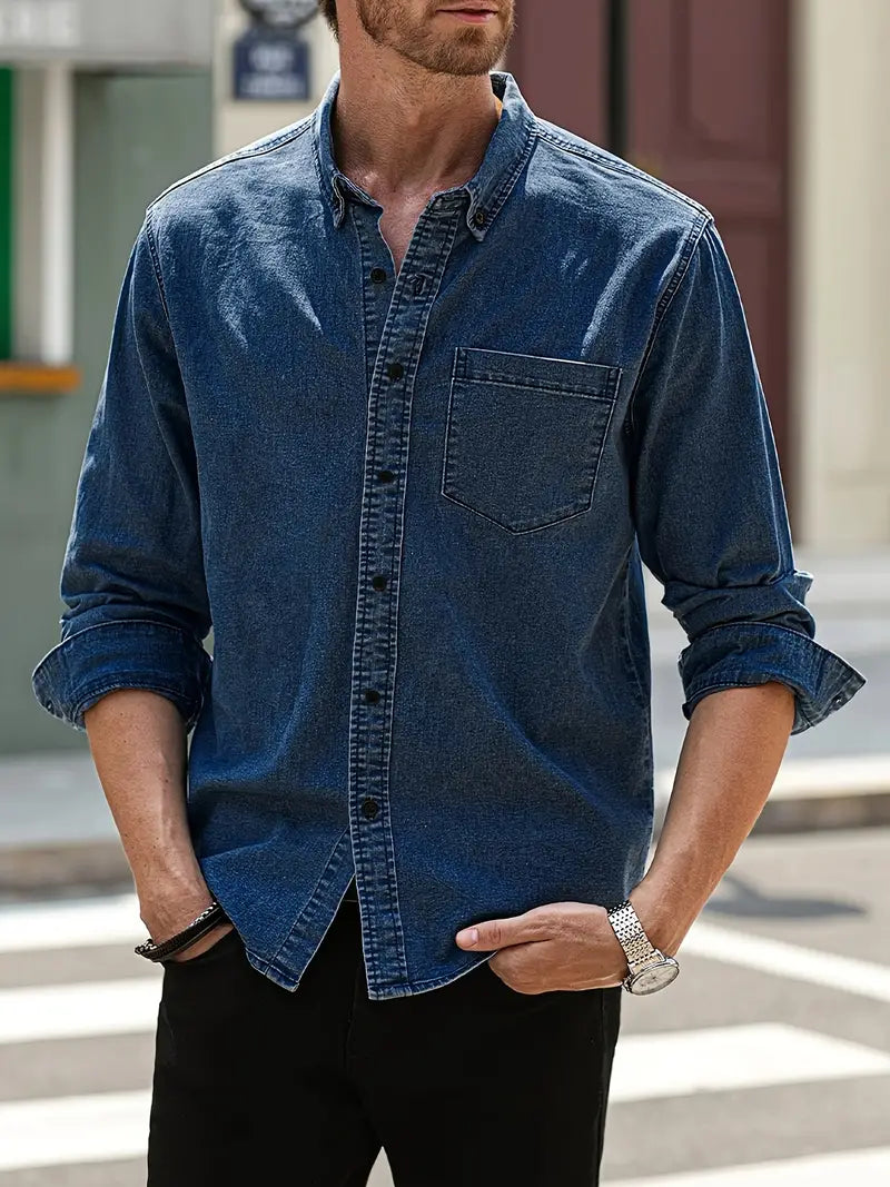 Men's Casual Button-Down Shirt