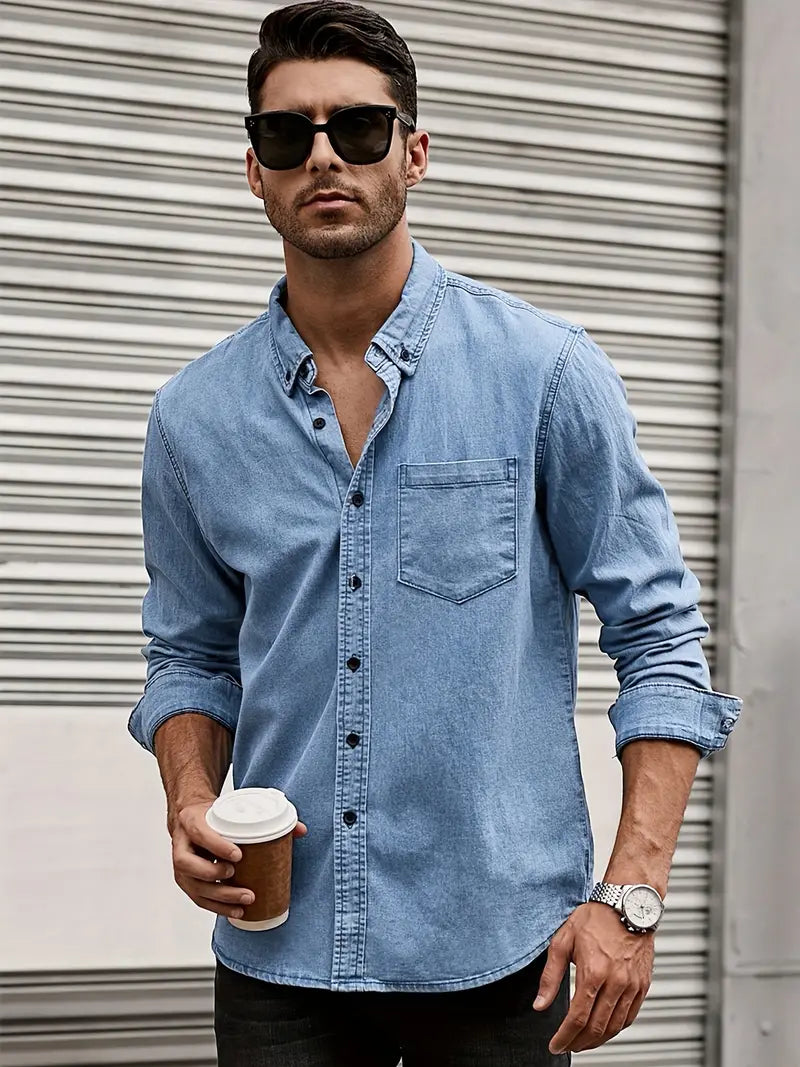 Men's Casual Button-Down Shirt