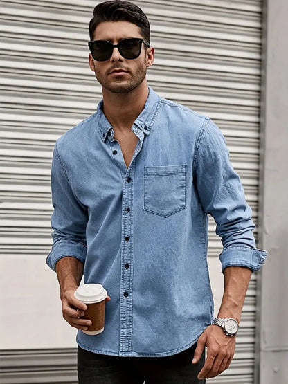 Men's Casual Button-Down Shirt