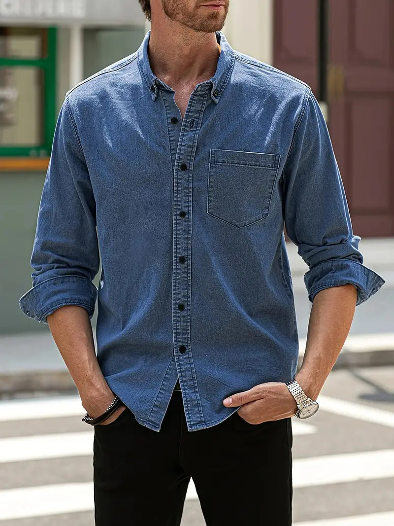 Men's Casual Button-Down Shirt