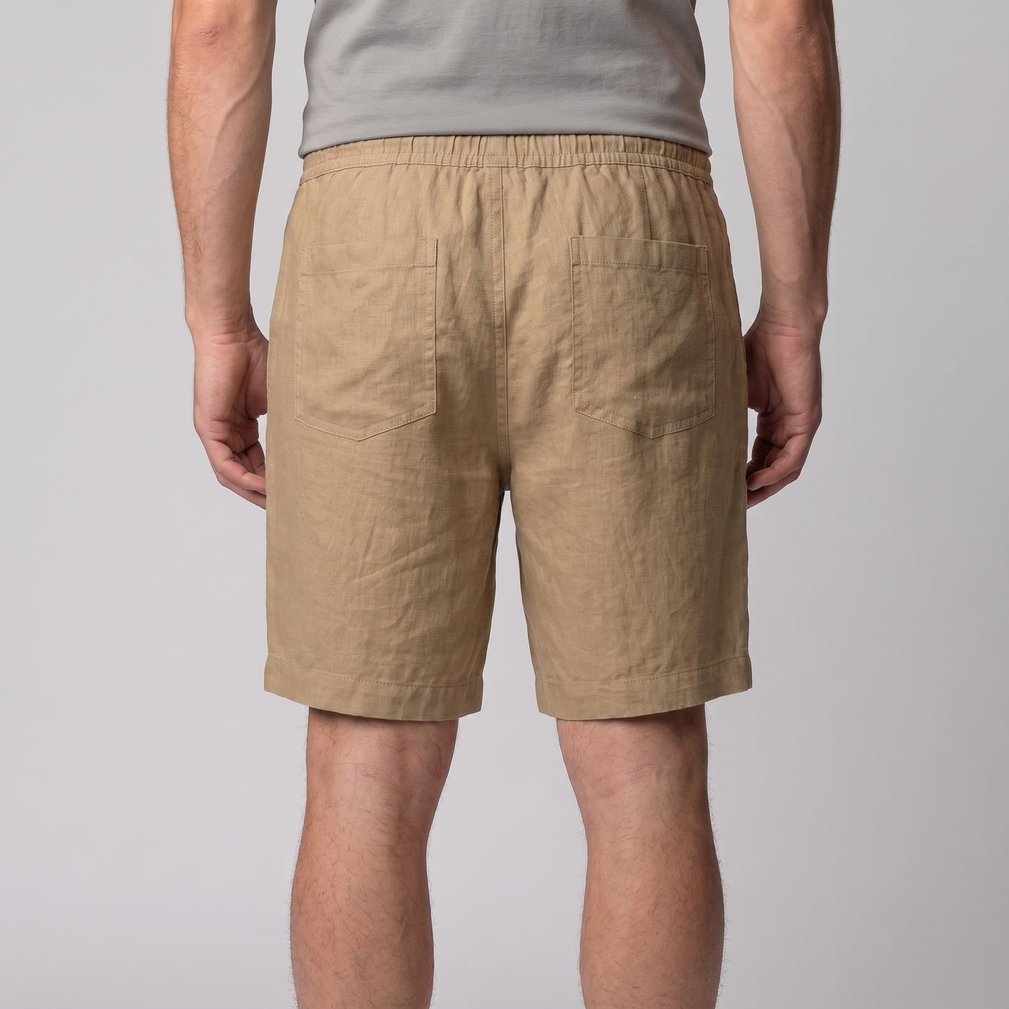Men's Casual Drawstring Knee-Length Shorts