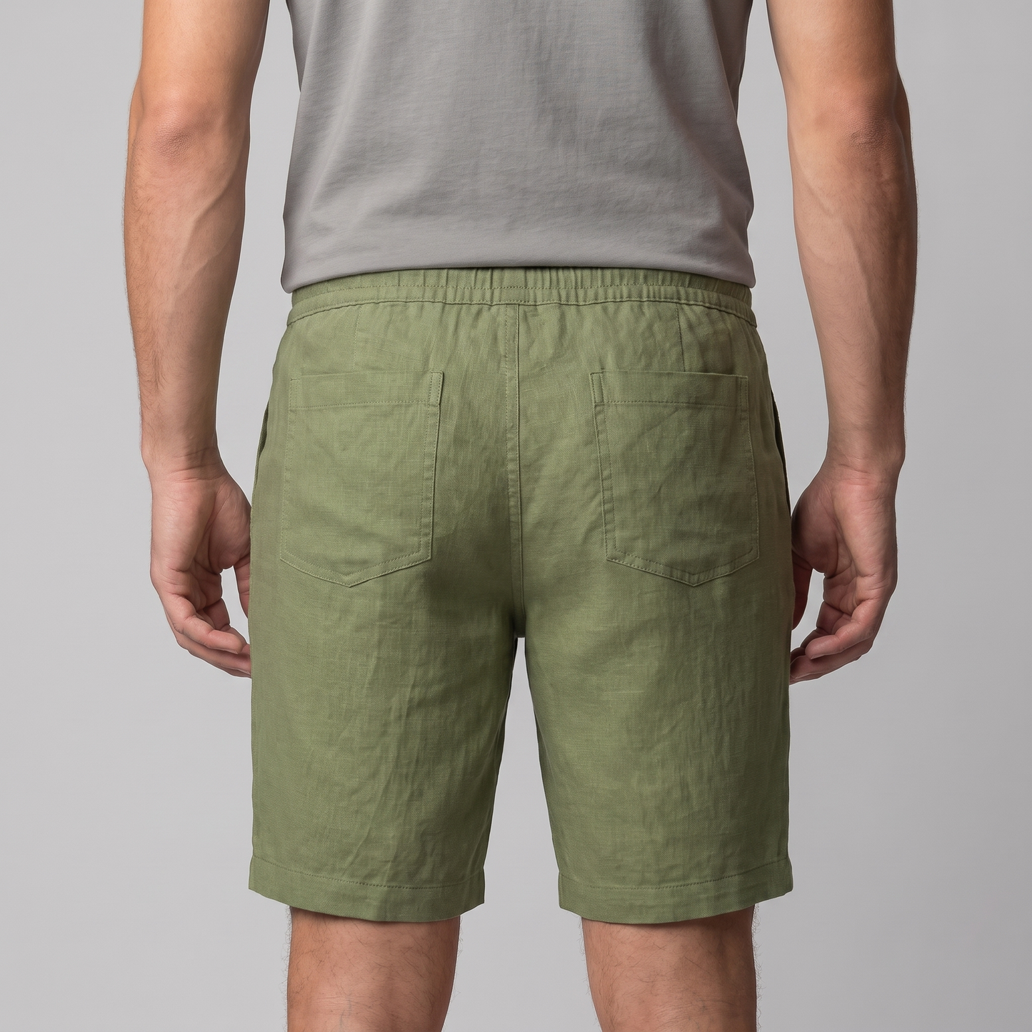 Men's Casual Drawstring Knee-Length Shorts