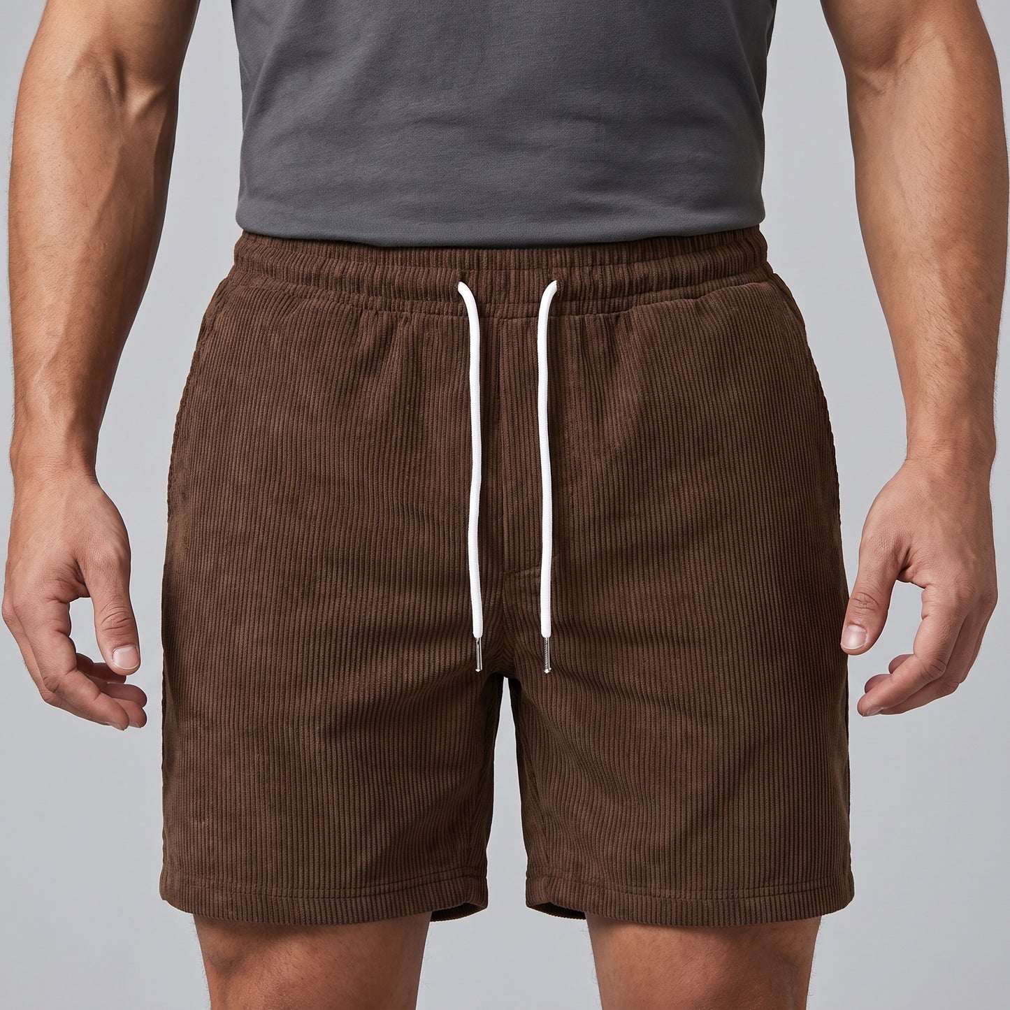 Men's Casual Drawstring Shorts for Summer Comfort