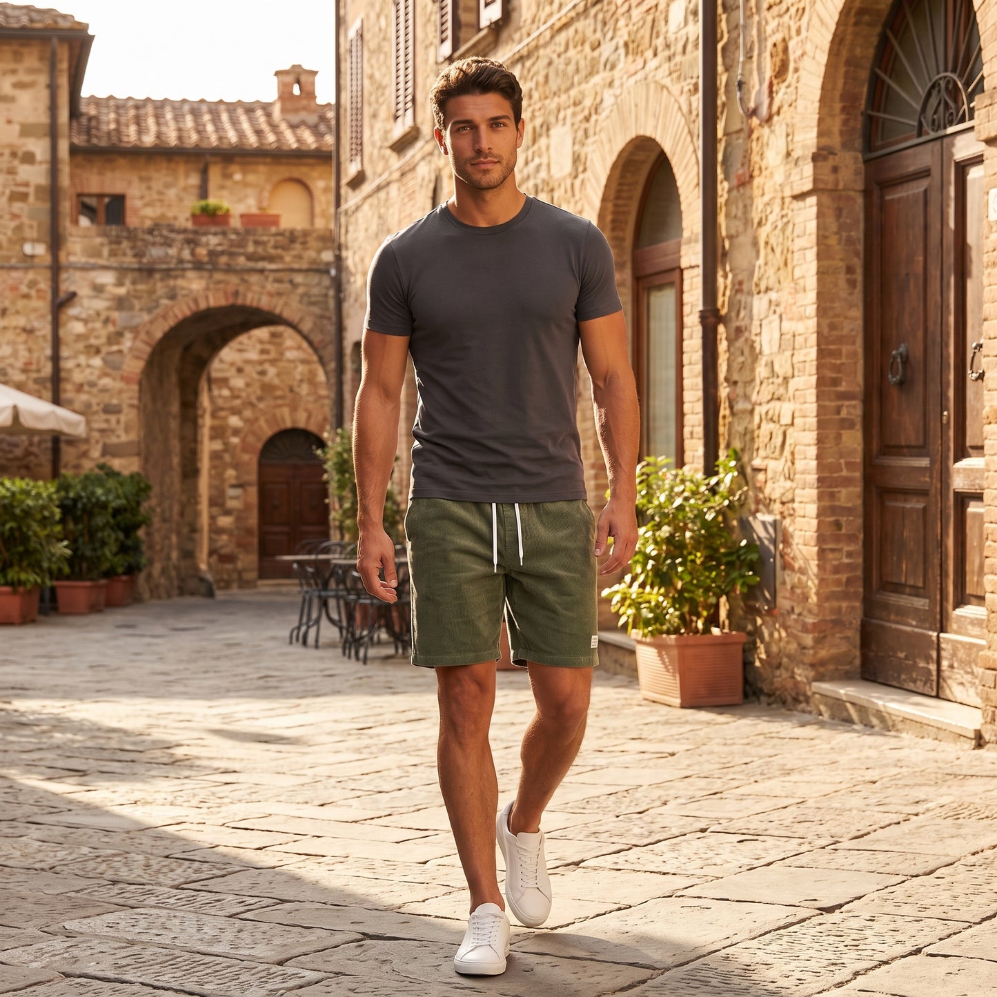 Men's Casual Drawstring Shorts for Summer Comfort