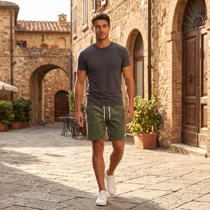 Men's Casual Drawstring Shorts for Summer Comfort