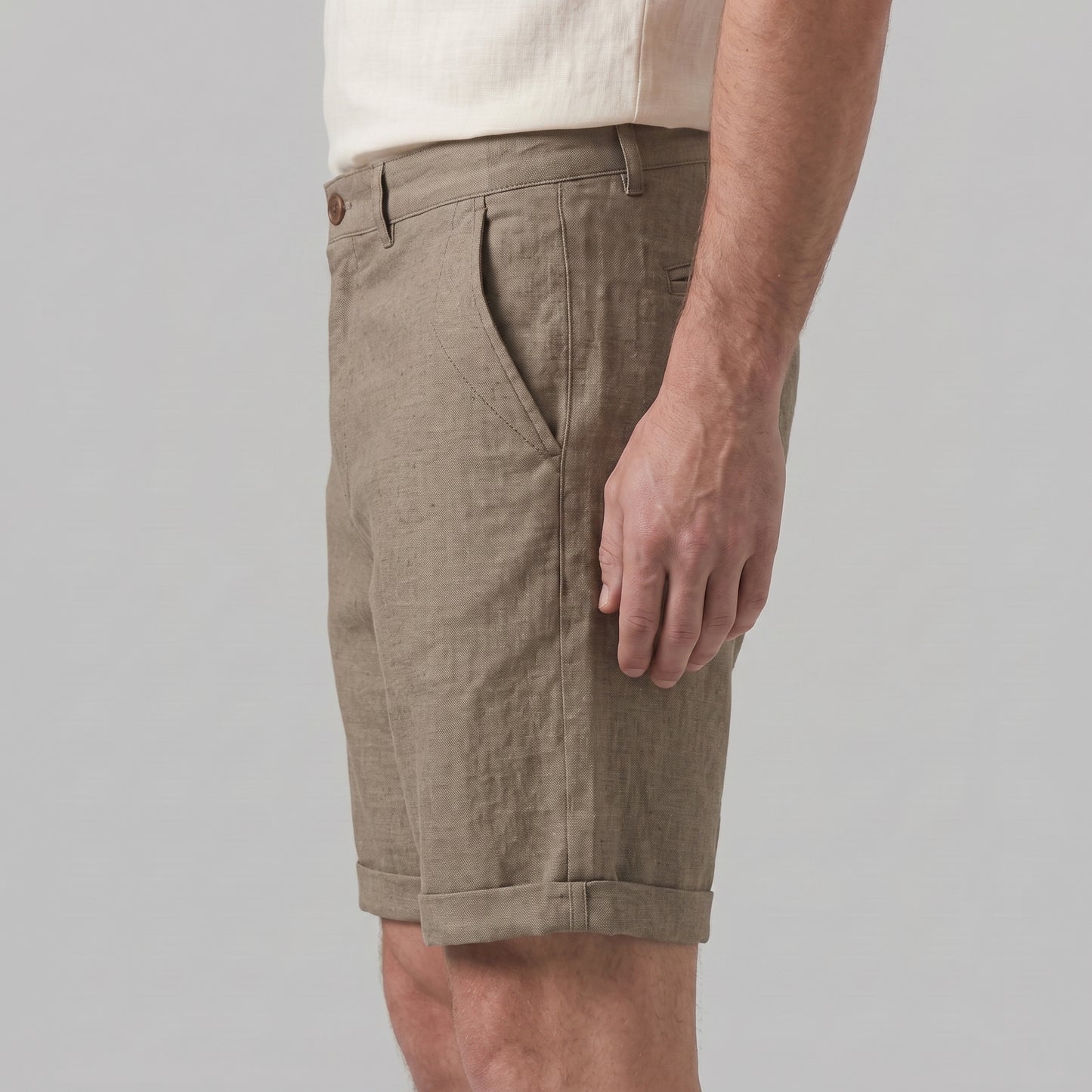 Men's Casual Flat Front Shorts