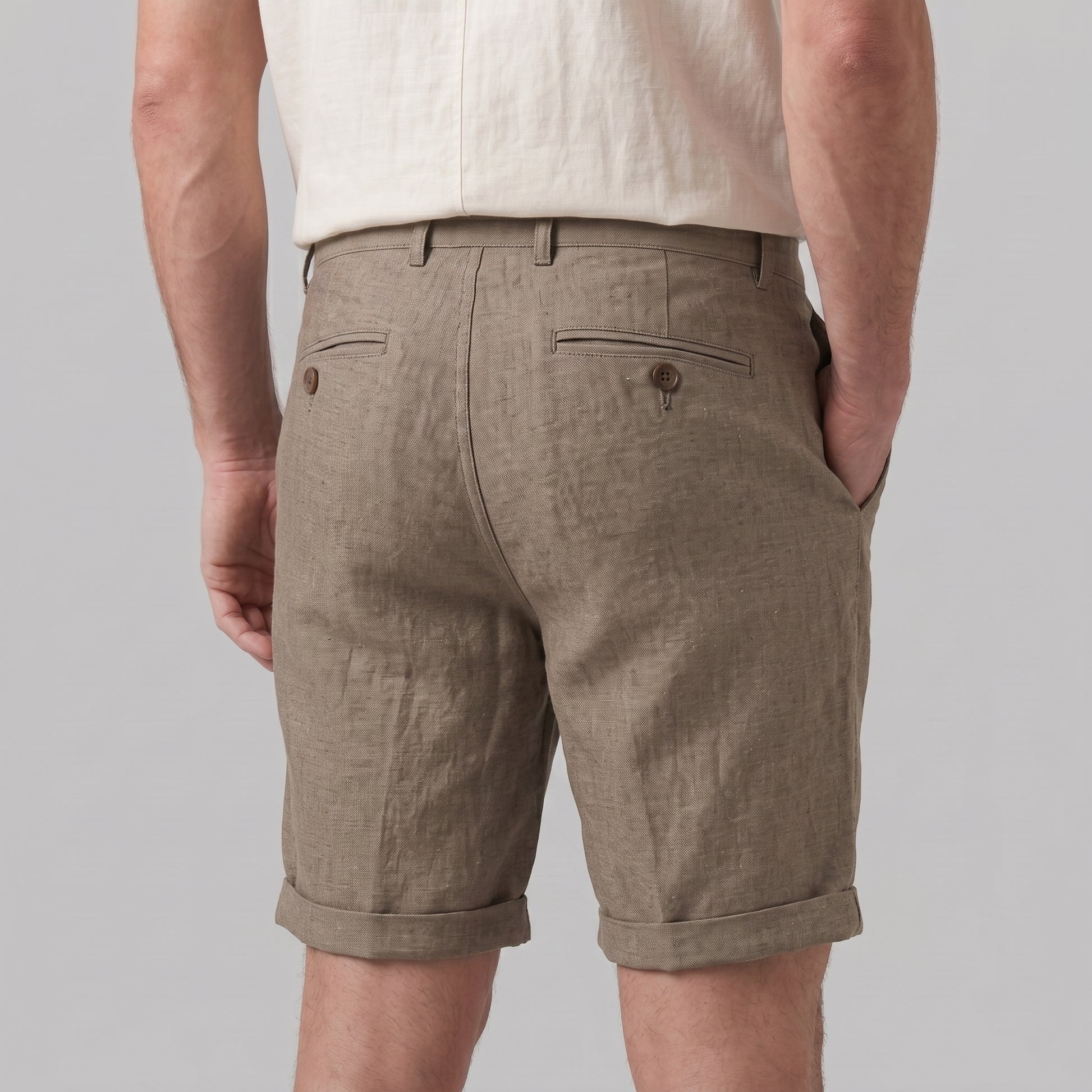 Men's Casual Flat Front Shorts