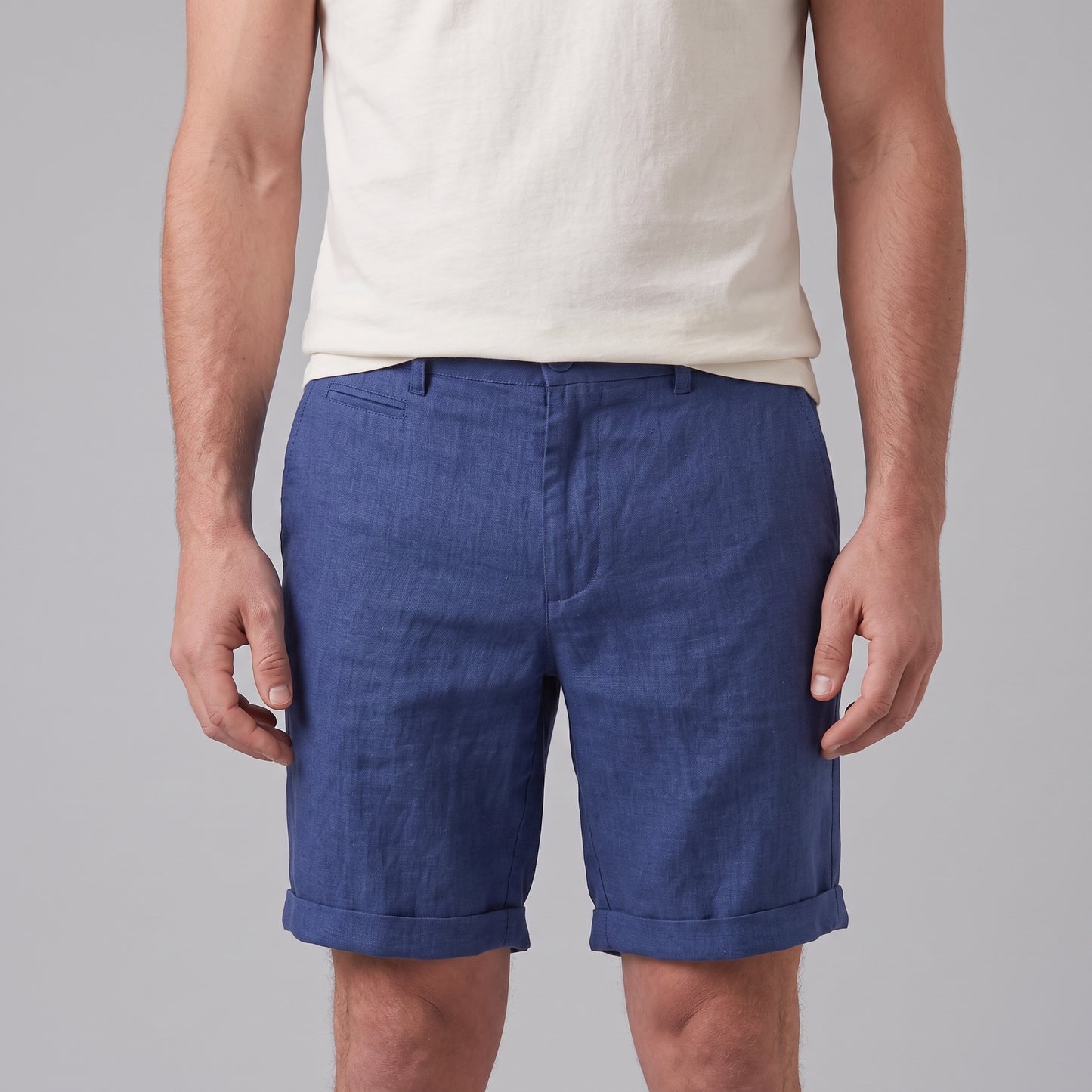 Men's Casual Flat Front Shorts
