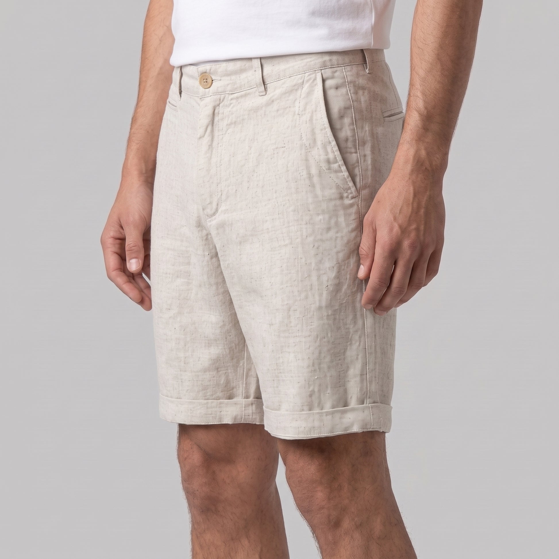 Men's Casual Flat Front Shorts