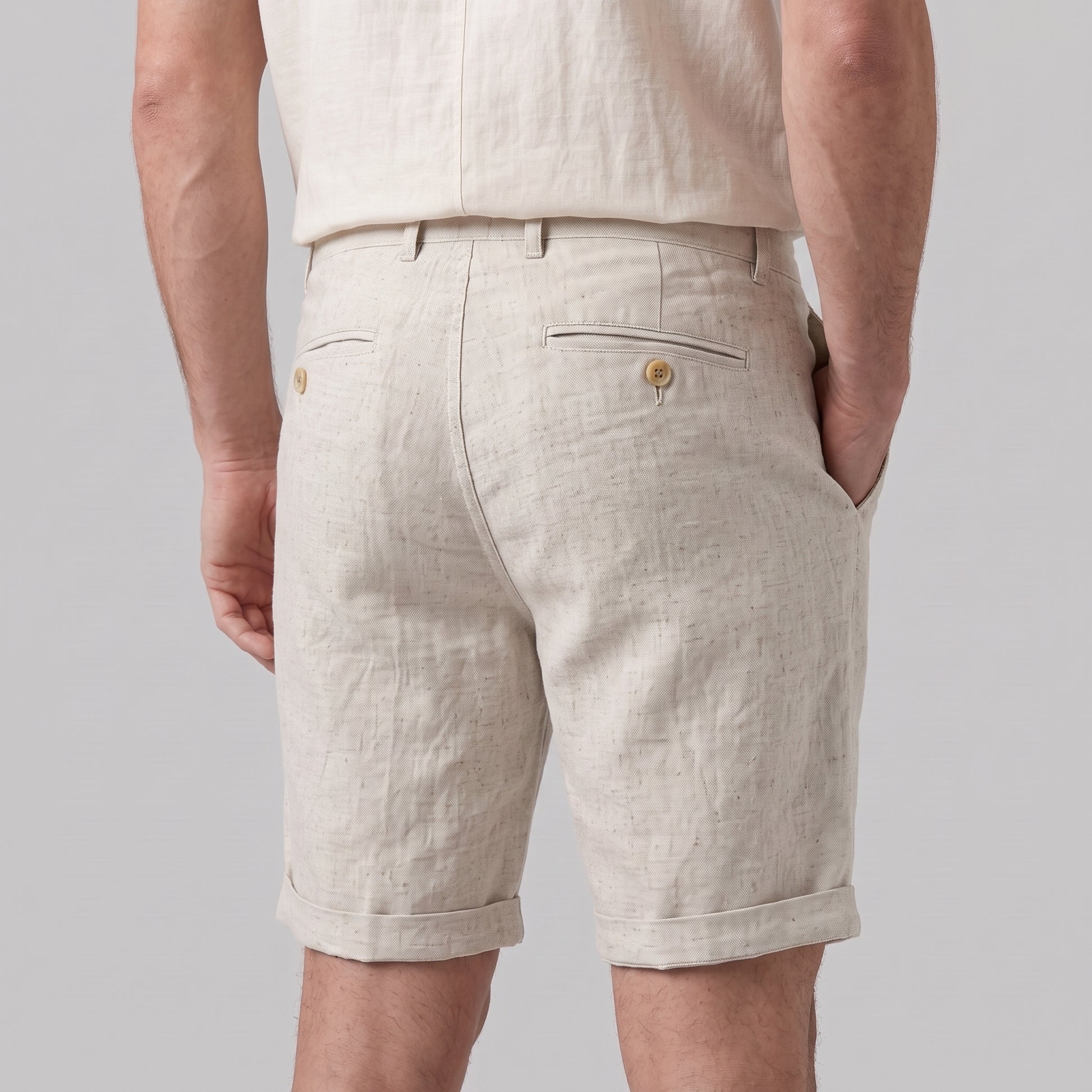 Men's Casual Flat Front Shorts