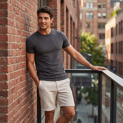 Men's Casual Flat Front Shorts