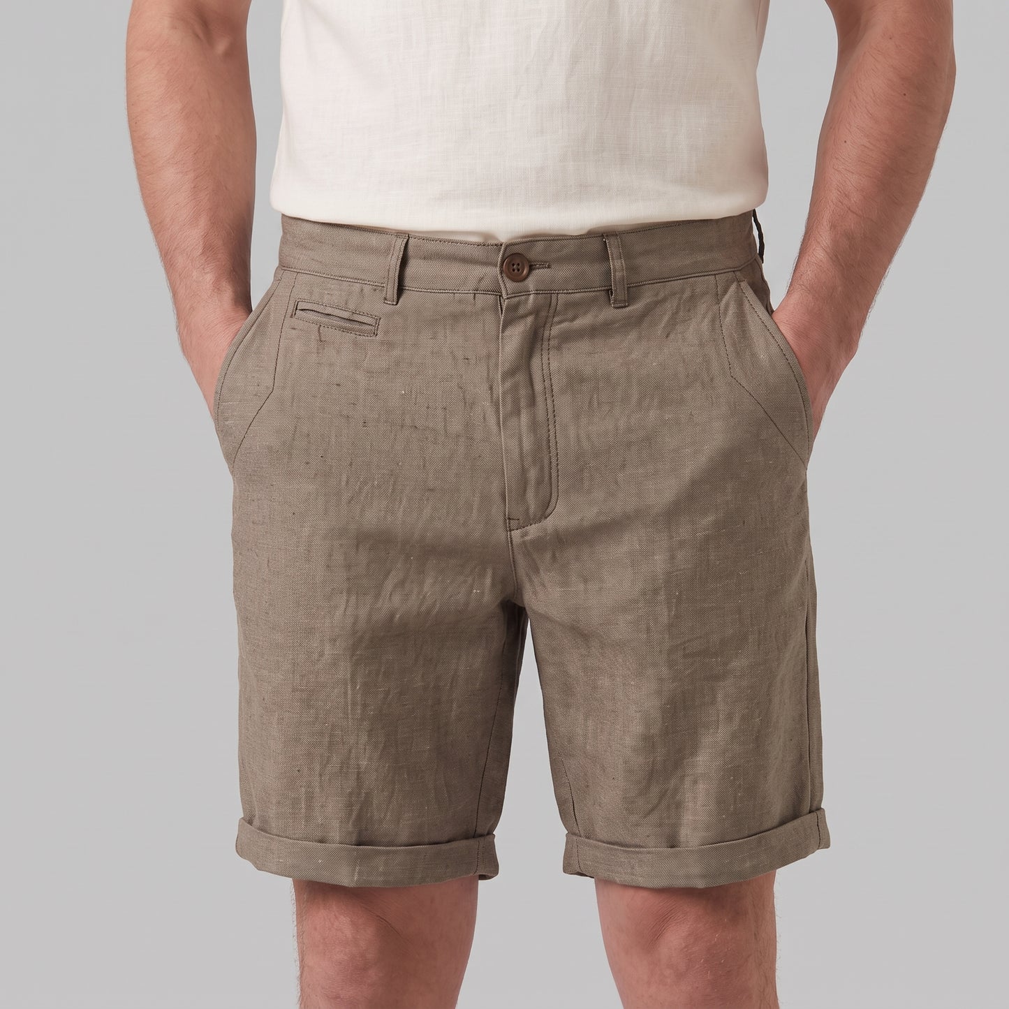 Men's Casual Flat Front Shorts
