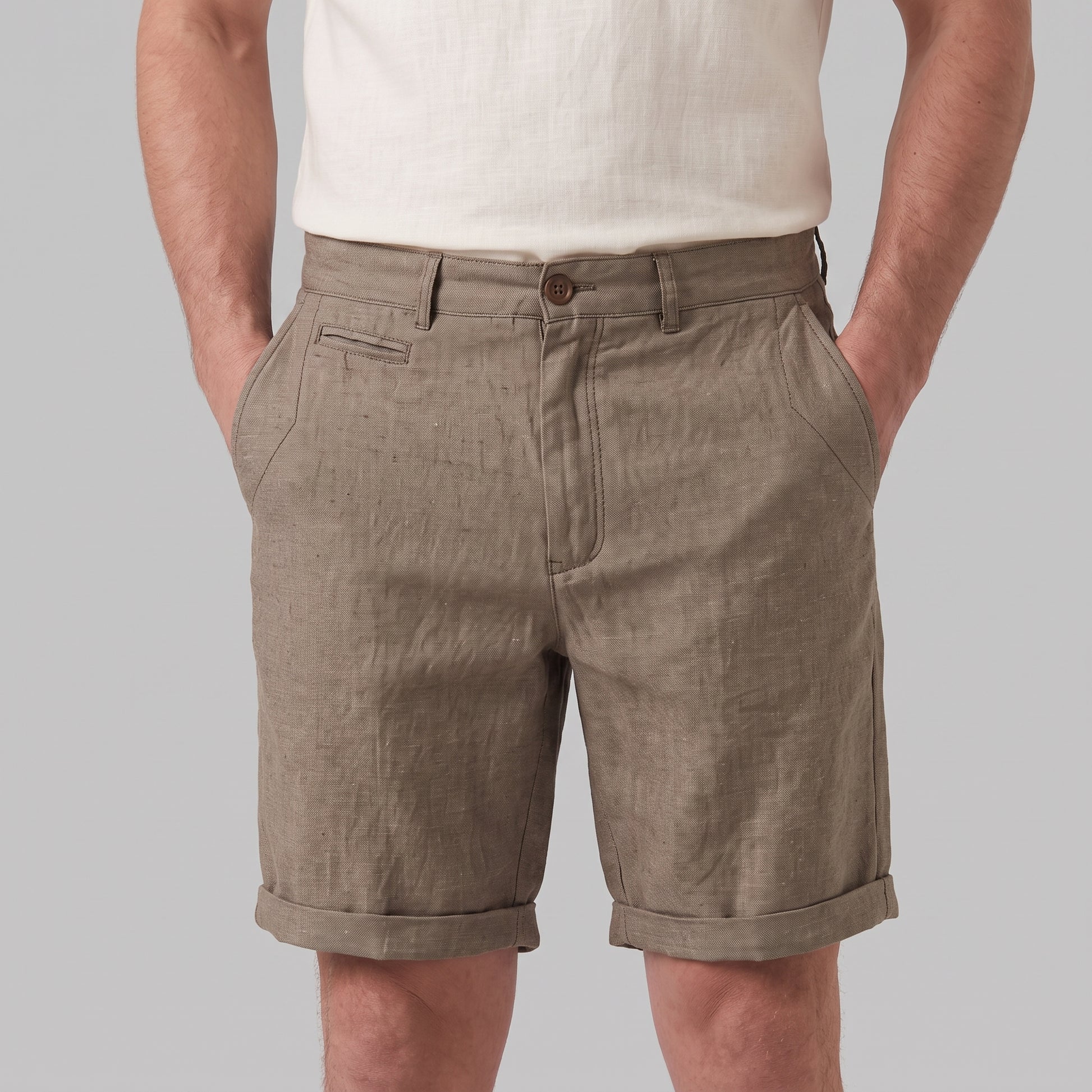 Men's Casual Flat Front Shorts