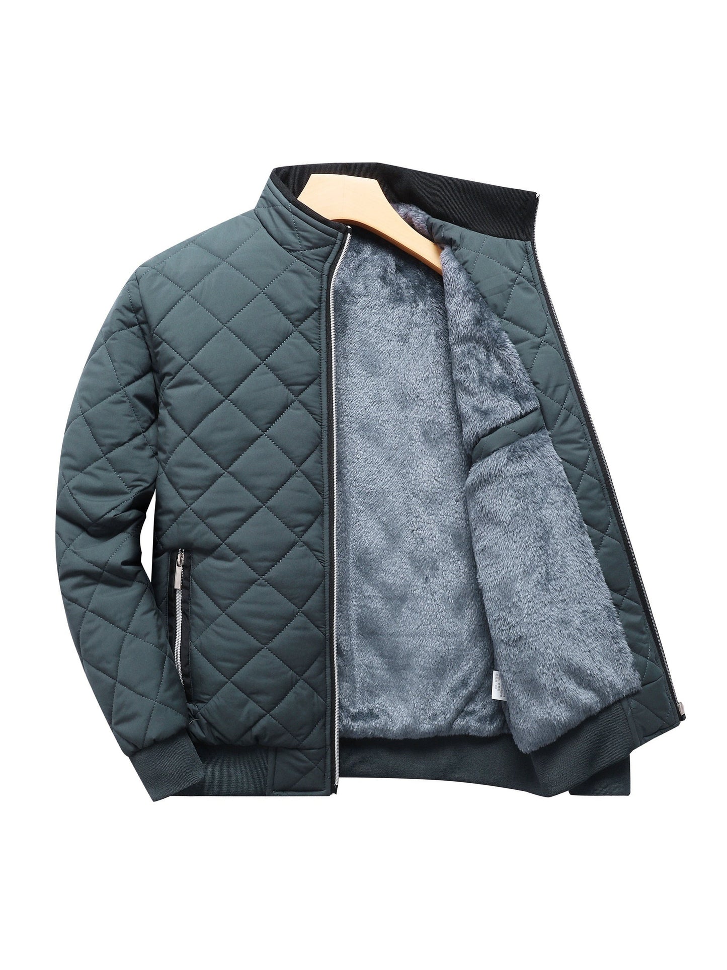 Men's Casual Fleece Puffer Jacket