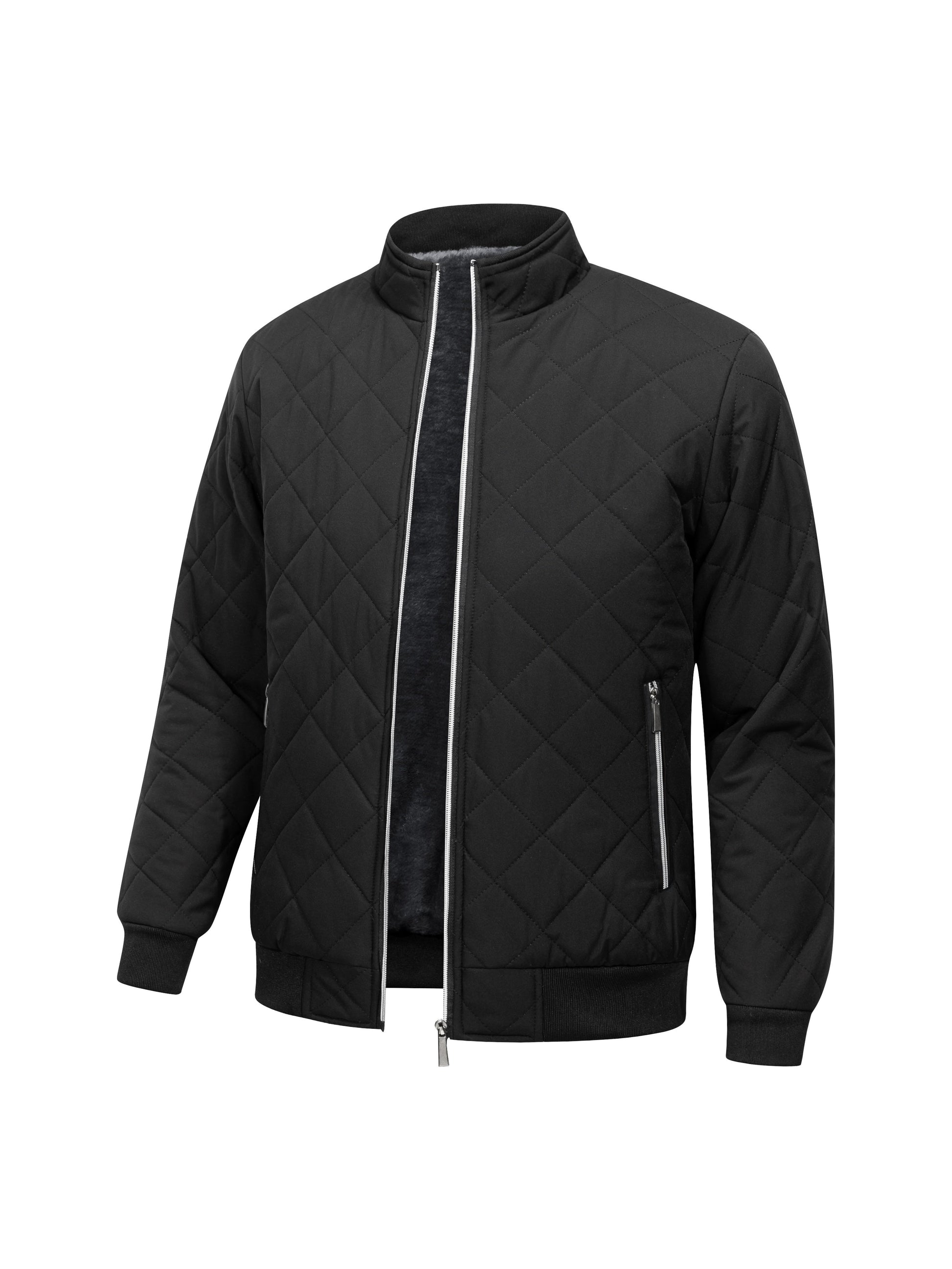 Men's Casual Fleece Puffer Jacket
