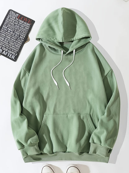 Men's Casual Hoodie with Relaxed Fit and Breathable Fabric