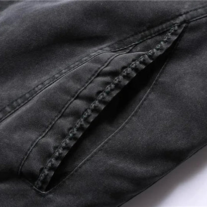 Men's Casual Jacket with Stand-Up Collar and Zipper