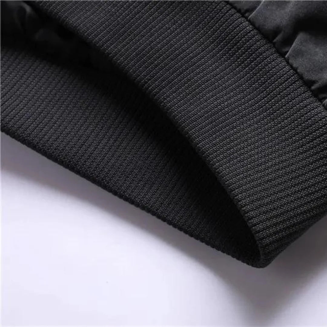 Men's Casual Jacket with Stand-Up Collar and Zipper