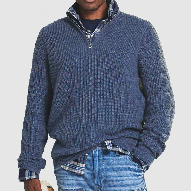 Men's Casual Knitted Sweater for Everyday Wear