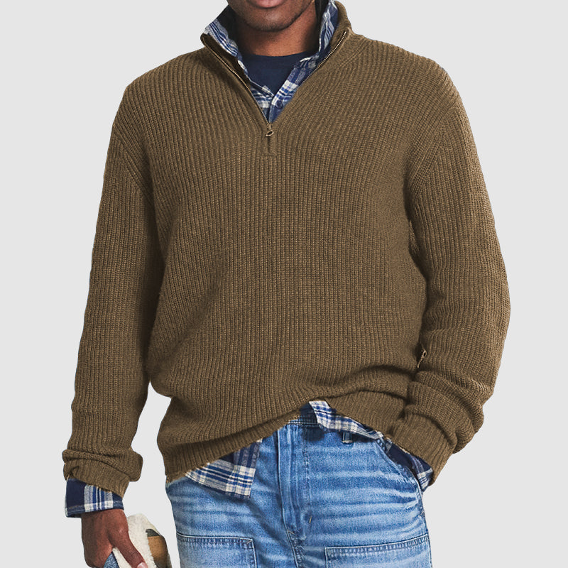 Men's Casual Knitted Sweater for Everyday Wear