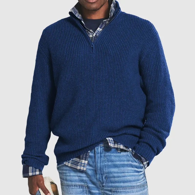 Men's Casual Knitted Sweater for Everyday Wear