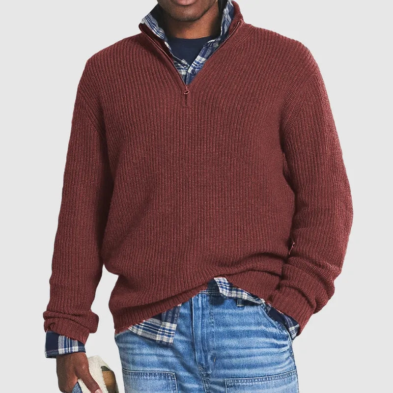 Men's Casual Knitted Sweater for Everyday Wear