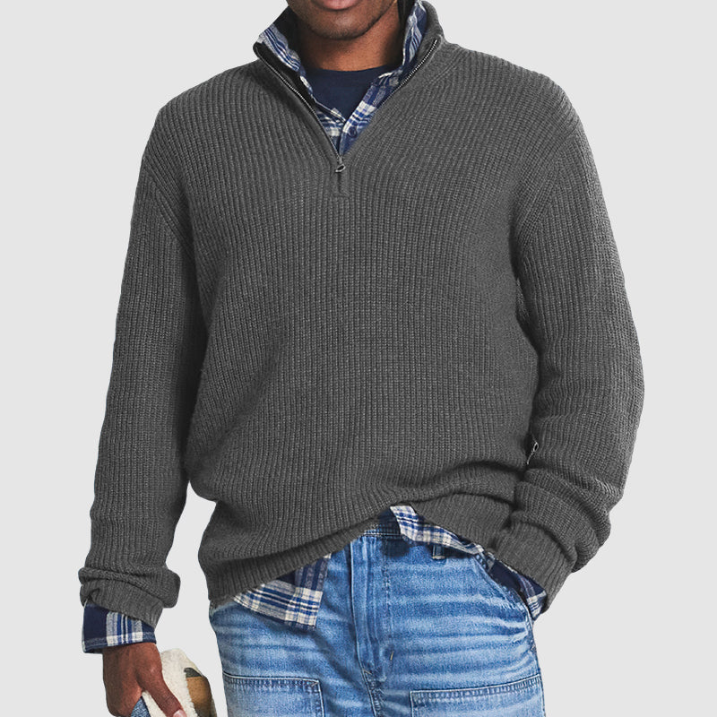 Men's Casual Knitted Sweater for Everyday Wear