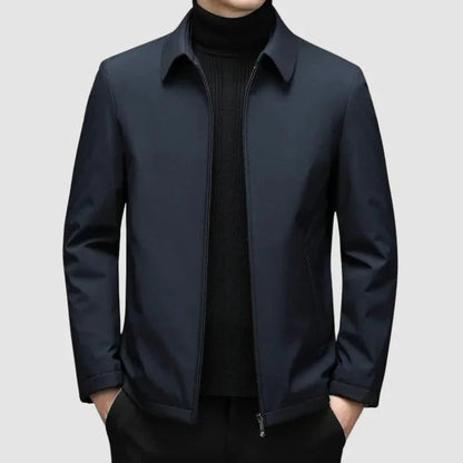 Men's Casual Lightweight Jacket with Collar and Zipper