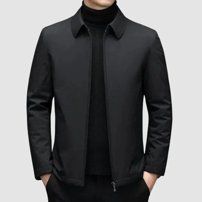 Men's Casual Lightweight Jacket with Collar and Zipper