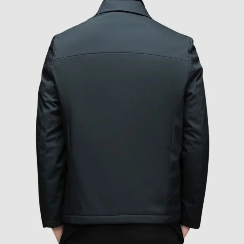 Men's Casual Lightweight Jacket with Collar and Zipper