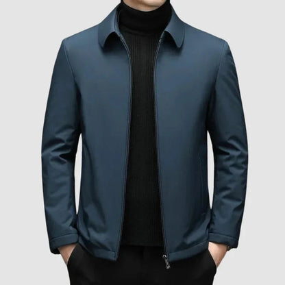 Men's Casual Lightweight Jacket with Collar and Zipper