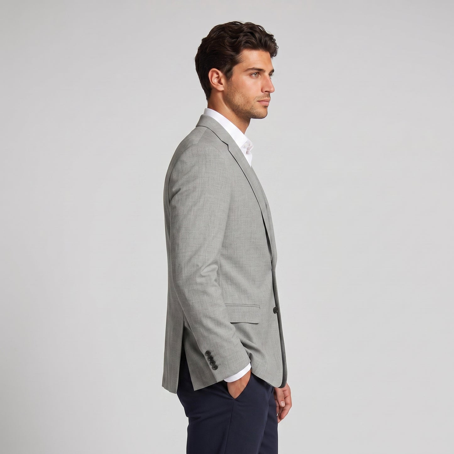 Men's Casual Linen Blazer Jacket