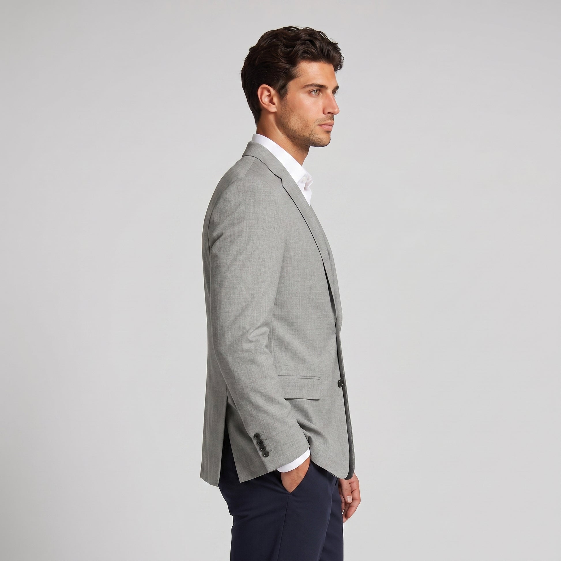 Men's Casual Linen Blazer Jacket