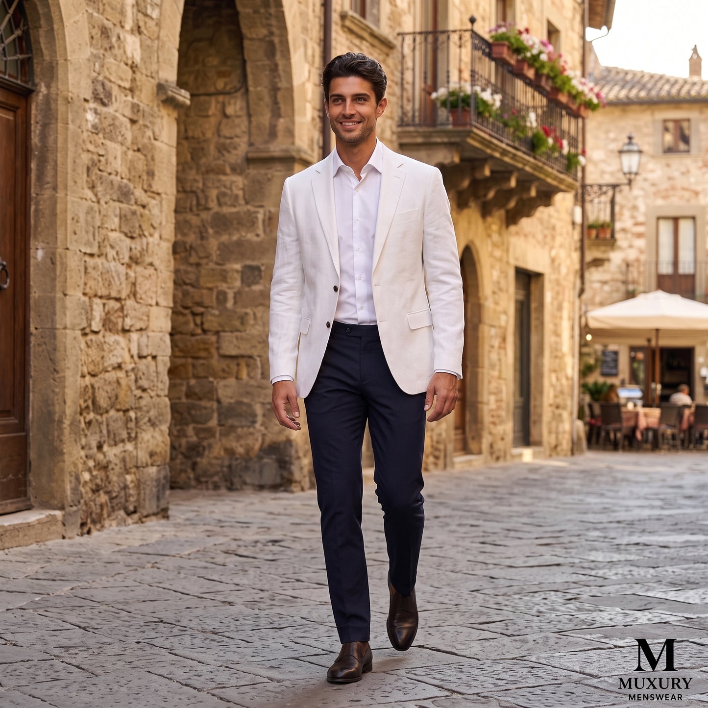 Men's Casual Linen Blazer Jacket