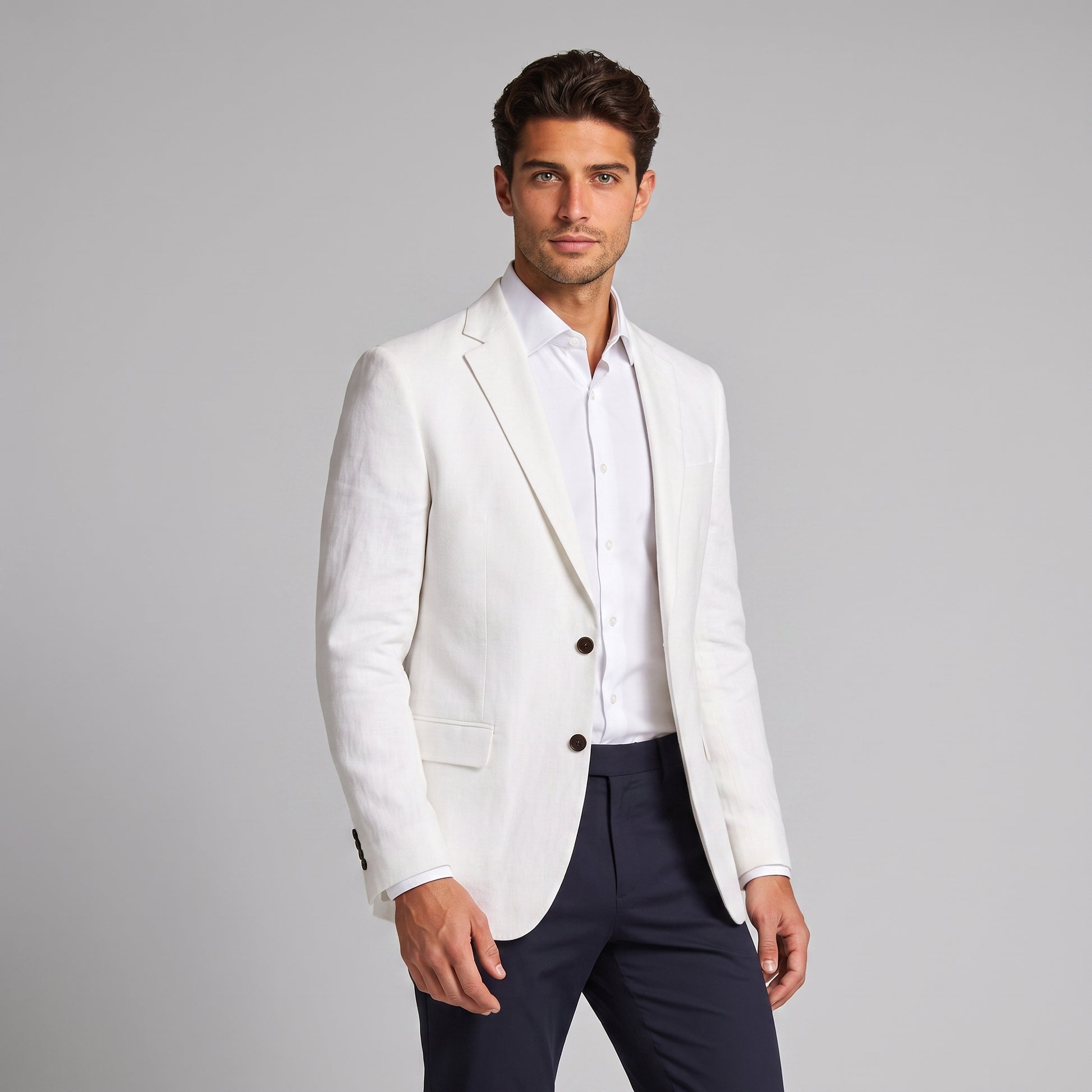 Men's Casual Linen Blazer Jacket