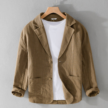 Men's Casual Linen Jacket