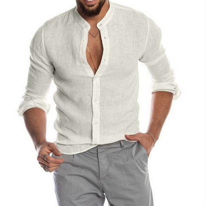 Men's Casual Linen Shirt