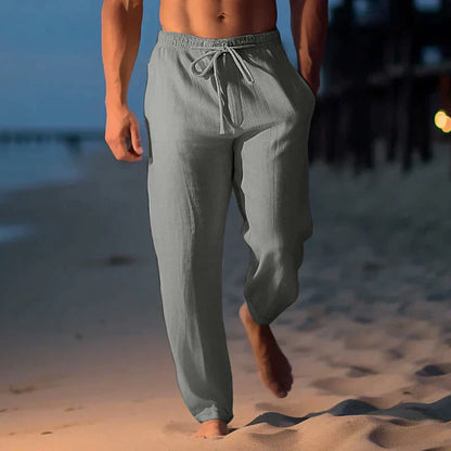Men’s Casual Linen Trousers